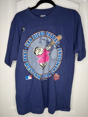 1996 Vintage San Diego Padres Western Division Champions Single Stitch Size L